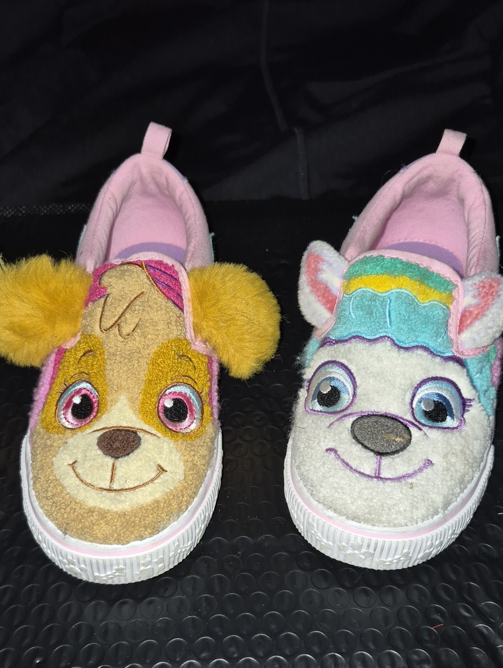 Paw Patrol Plush Slip-On Sneakers - Pink, Yellow, White